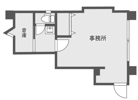 Verde 大山 事務所 B（ヴェルデ大山 事務所 B）の間取り