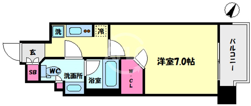 パークリュクス大阪京町堀の間取り|パークリュクス大阪京町堀　間取り