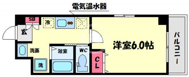 みおつくし堂島Ⅱの間取り|みおつくし堂島II　開放感ある間取り