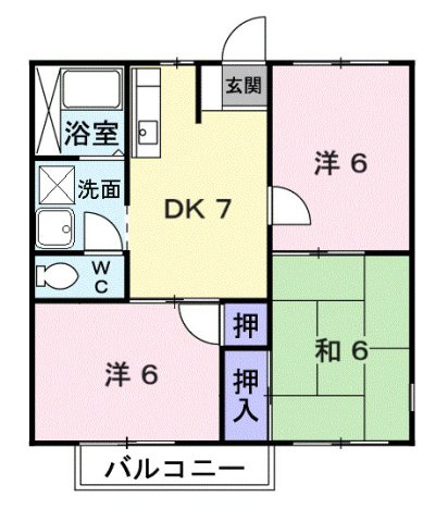 【間取り】 | ニューシティーサンヒルズB