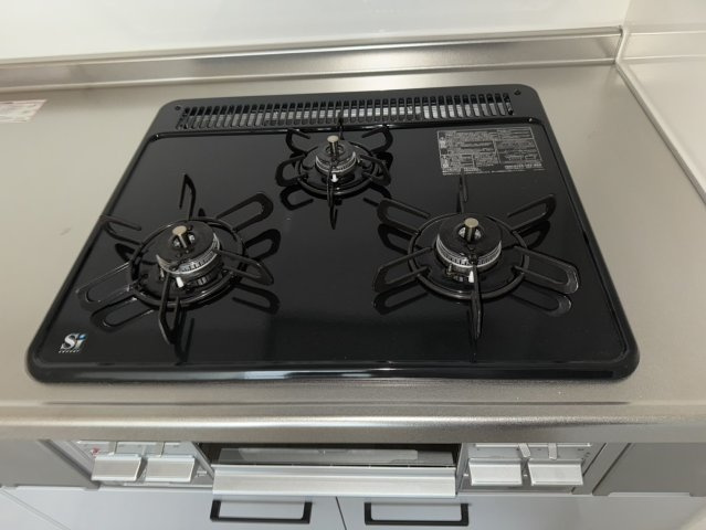 南海狭山コーポ1号棟　7Fのキッチン|コンロ部分(3口)