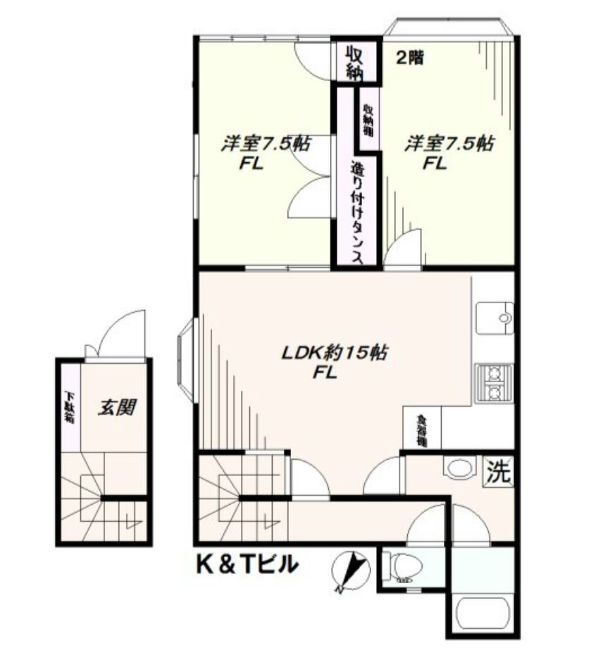 K＆Tビルの間取り