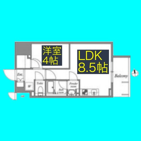 LaSante東別院の間取り