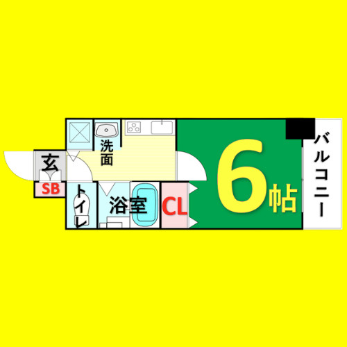 プレサンス名古屋STATIONザ・シティ　名古屋市賃貸　仲介手数料無料の間取り