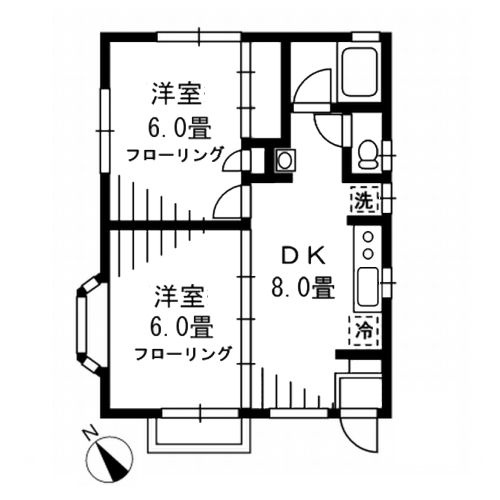 ヒルズＫの間取り