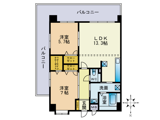 【間取り】 | ツインリバーマーレ