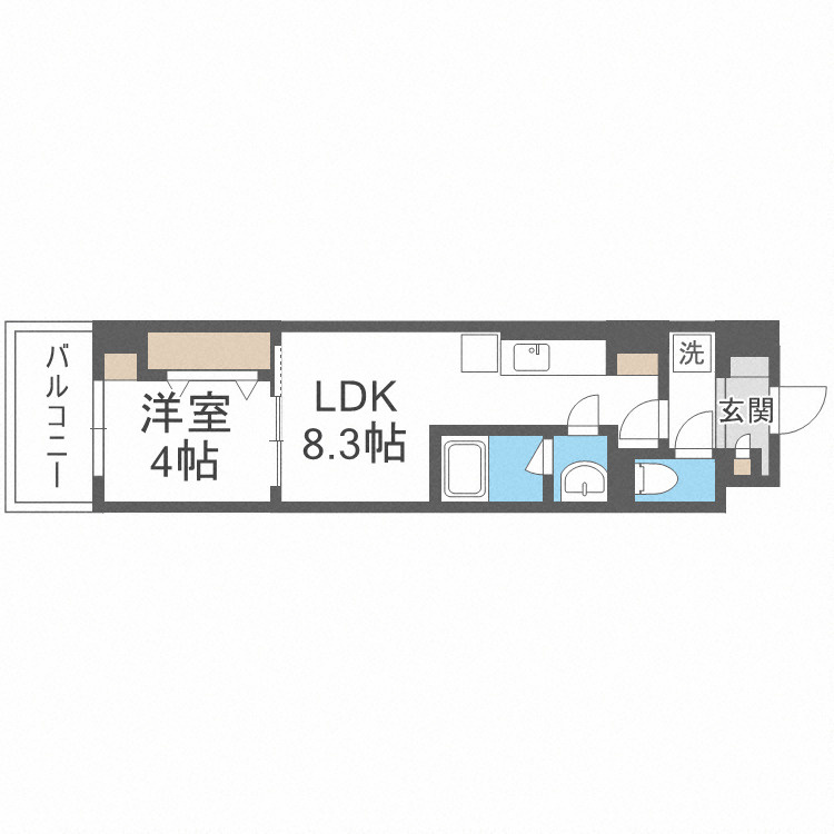 アリビオ大阪港の間取り