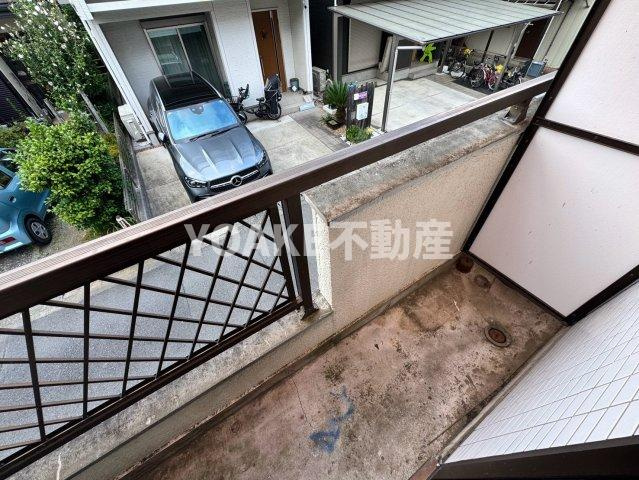大和市上草柳２丁目の賃貸マンションのバルコニー