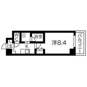 神戸市須磨区松風町５丁目の賃貸マンションの間取り
