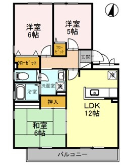エスポワール小戸の間取り
