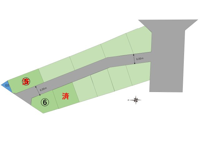 倉敷市福田町古新田の土地図