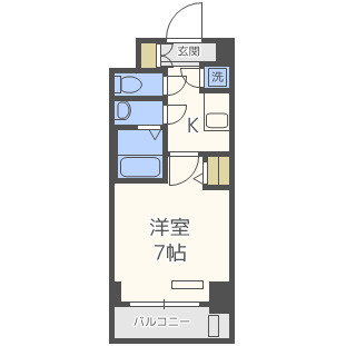 【間取り】 | レジュールアッシュ難波MINAMIⅡ