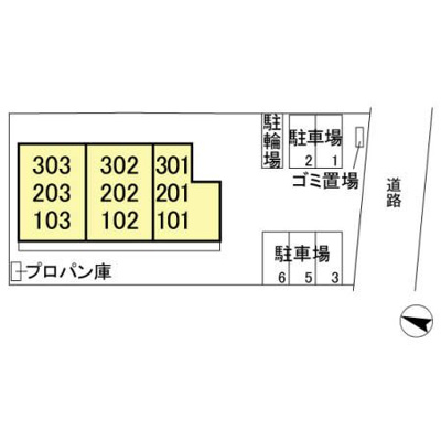 【区画図】 | プリムヴェール　十五番館
