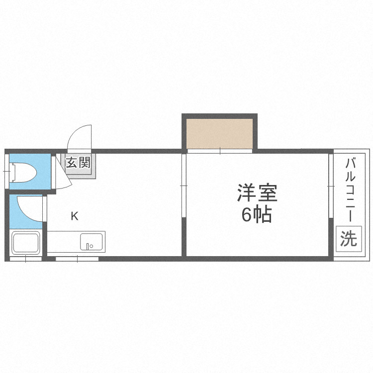 コーポラス紫の間取り