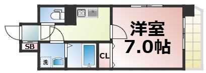 【間取り】 | Amabile深江橋　仲介手数料無料