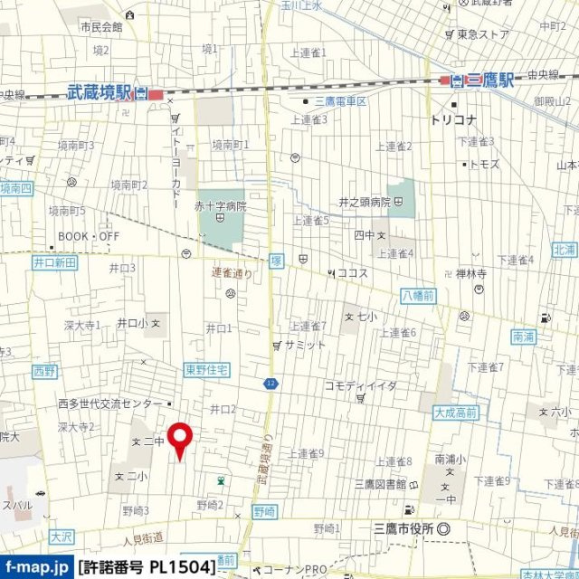 ＰＡＬＷＩＳＨ三鷹の地図
