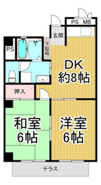 マンションハレクラニの間取り