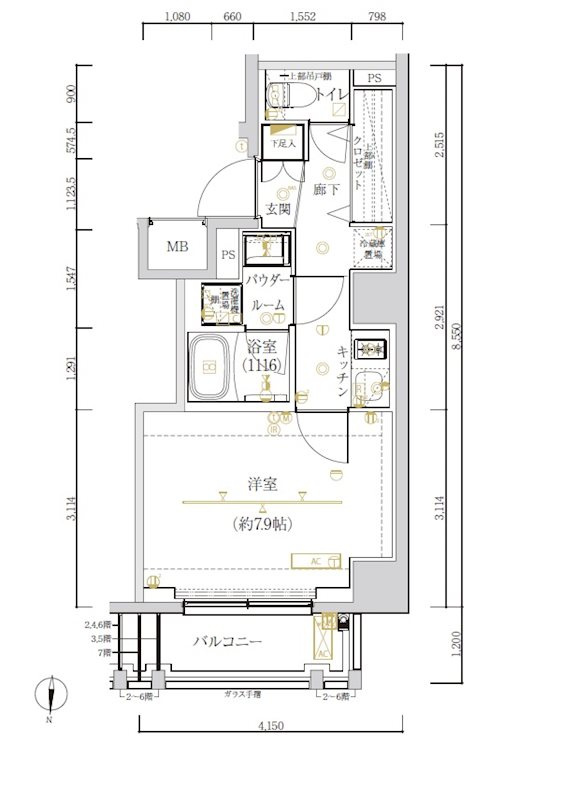アルテシモ ノルガの間取り