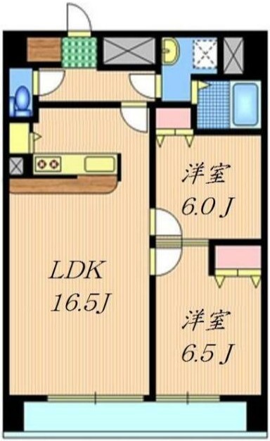 ブラン　コライユの間取り|間取りです。