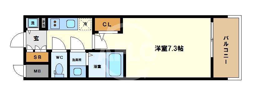 サムティ江戸堀ASUNTの間取り|サムティ江戸堀ＡＳＵＮＴ　間取り