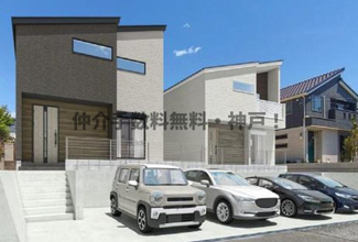 【外観】 | 神戸市垂水区南多聞台4丁目　新築戸建1号棟　仲介手数料無料！ | 垂水区南多聞台4　新築1号棟　仲介手数料無料！