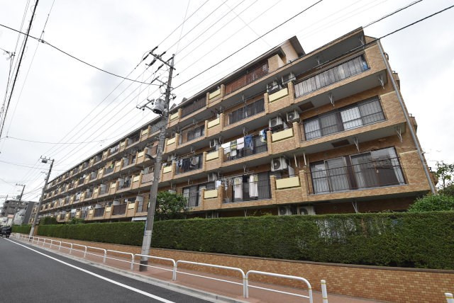 【現況写真】 | ライオンズマンション成増 | 前面道路と外観の様子です。～即日のご見学可能～　お問合せはお気軽にどうぞ。
