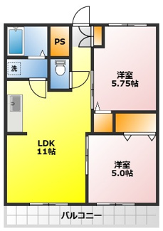 【間取り】 | 南台ハイツ