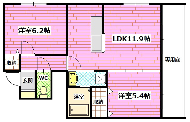 フィカーサミウラの間取り
