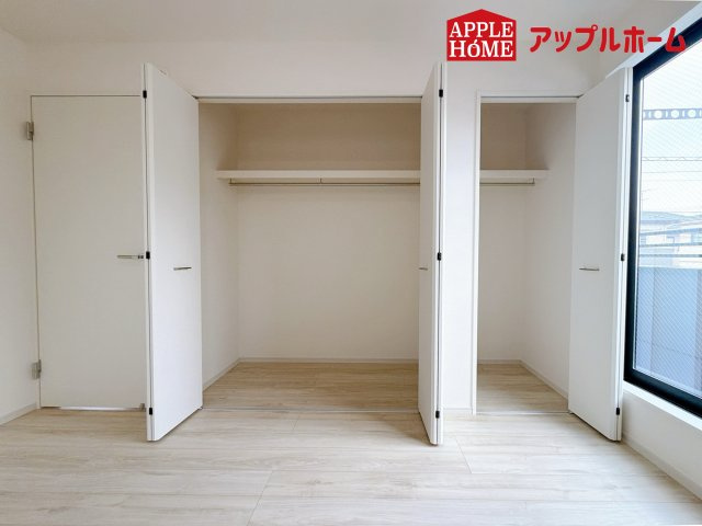さいたま市中央区八王子1期の収納|全居室クローゼット付きで収納には困りません！