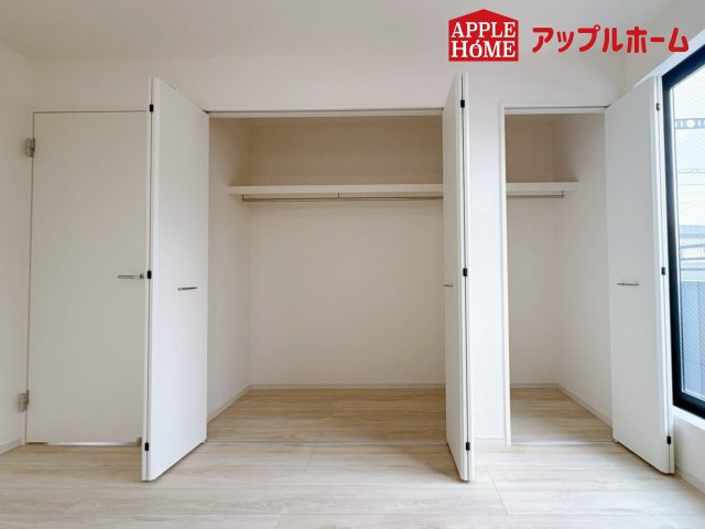 さいたま市中央区八王子1期の収納|全居室クローゼット付きで収納には困りません！