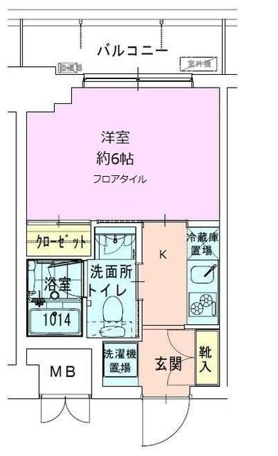 門前仲町レジデンス弐番館の間取り|間取りです。