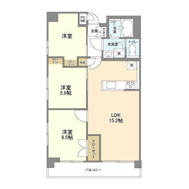 アパートメントけやき通り中葛西の間取り|間取りです。
