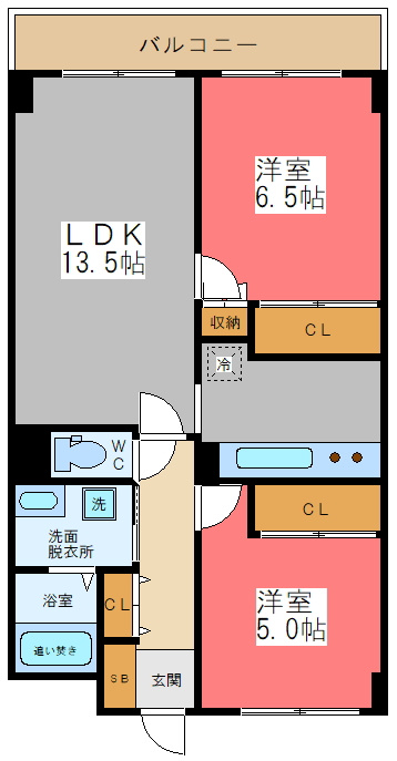 セレッソ幡ヶ谷の間取り