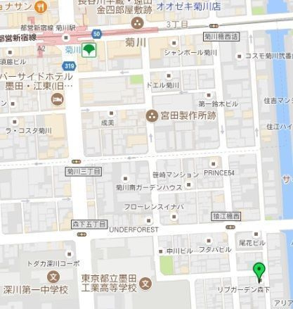 リブガーデン森下の地図