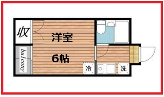 【間取り】 | コーポサンフラワー