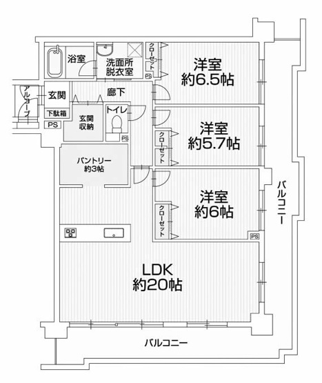 【間取り】 | オークリッチむこうまち