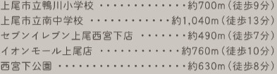 【周辺】 | 上尾ハウス１号棟
