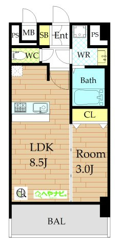 【間取り】 | CREST TAPP浅間町