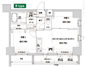 【間取り】 | ガレリアレジデンス南千住