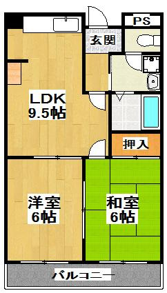 【間取り】 | リバーサイドマンション
