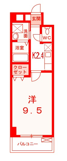 ノーブル・コーケ・横浜の間取り