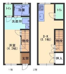ジョイハイツ妙法寺の間取り