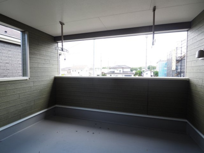 【バルコニー】 | Cradle garden　福島市さくら第１　2号棟 | ★内覧予約でブランド米2kg★