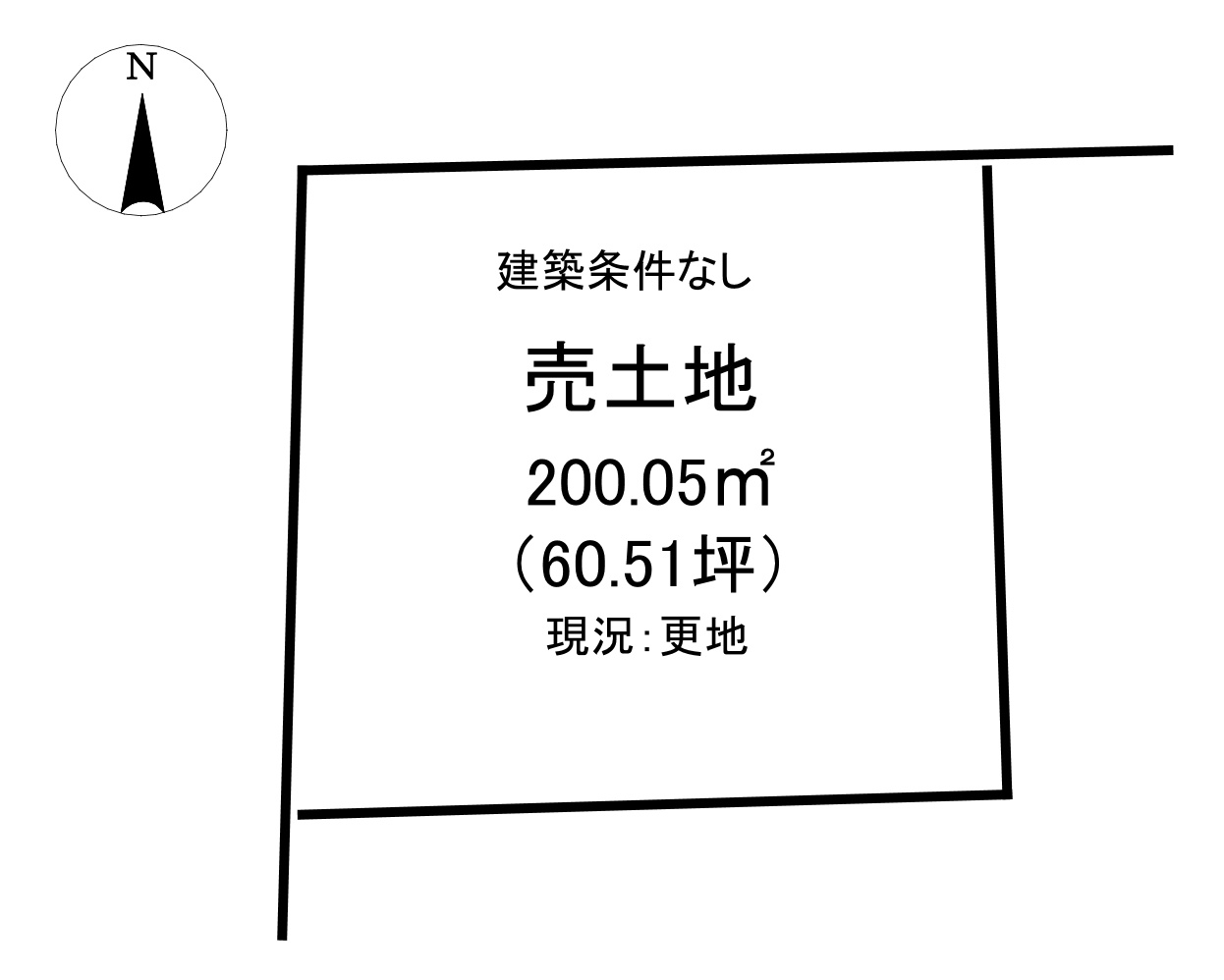 栃木市箱森町の土地図