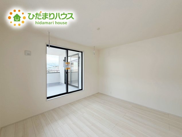 いわき市郷ケ丘2丁目　新築戸建　3号棟の寝室|お掃除しやすく、清潔感を保てるのでダニも発生しにくいフローリング♪
