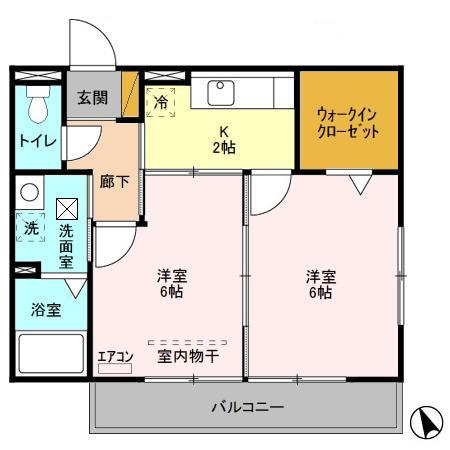 【間取り】 | クレール岩瀬