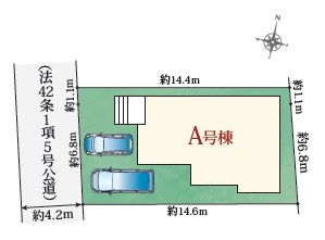 【区画図】 | 富士宮市舞々木町423番　新築戸建て　全1棟