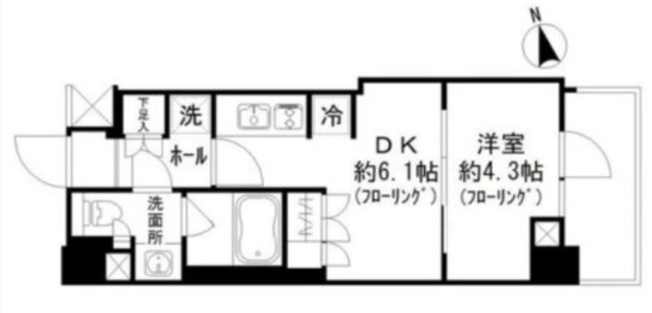【間取り】 | パークリュクス蒲田1丁目
