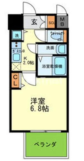 【間取り】 | オルゴグラート森ノ宮南館