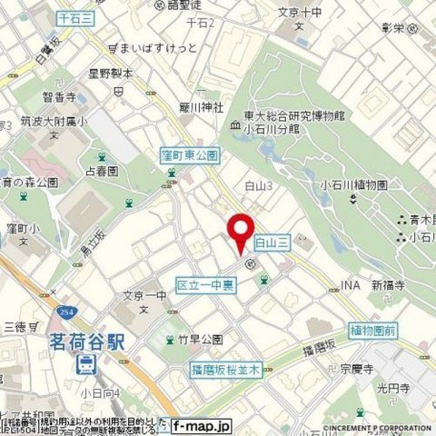 小石川フィエルテの地図